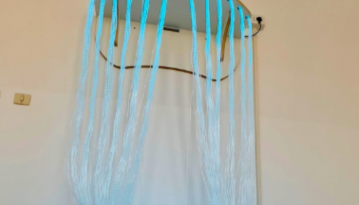 DOCCIA E MENSOLA DI FIBRE OTTICHE